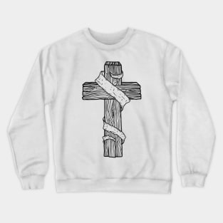 Wooden cross Crewneck Sweatshirt